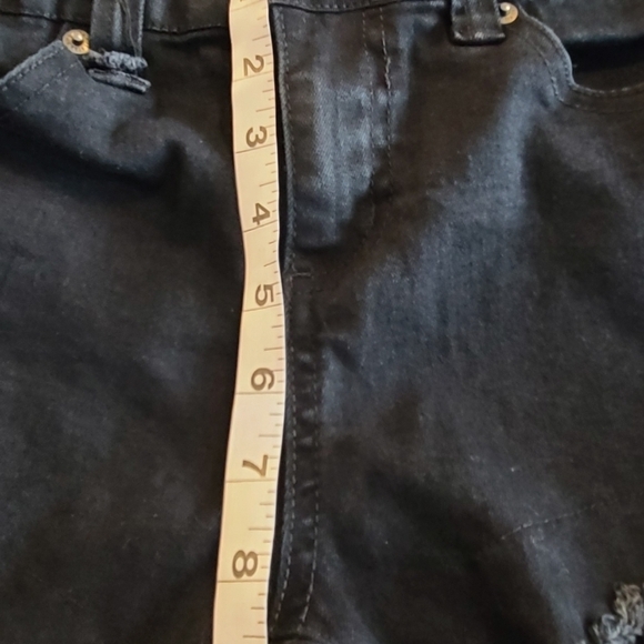 Killstar Black Distressed Mesh Skinny Jeans, Small - Picture 5 of 8